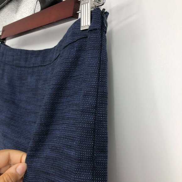 Love Moschino Blue Knee Length Cotton Linen Blend Pencil Skirt size 2 - Picture 10 of 16